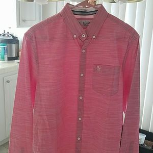 Pink striped button-up